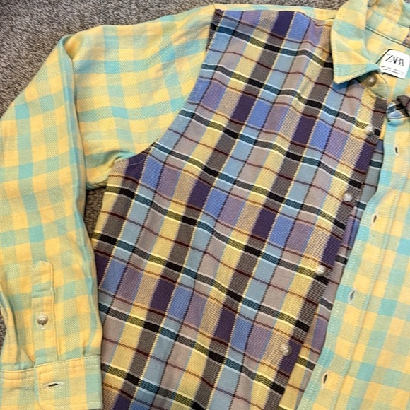 Mens Zara flannel button up - Picture 7 of 10